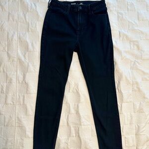 High Rise Black Skinny Jeans